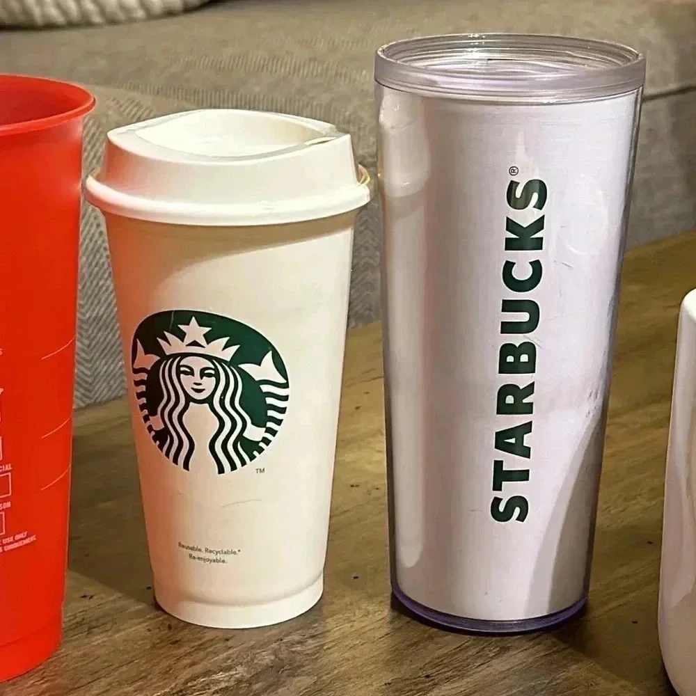 Sale ~5pc Bundle Starbucks Coffee Co Tumblers/Cups & “JOY” Coffee Mug Lot set